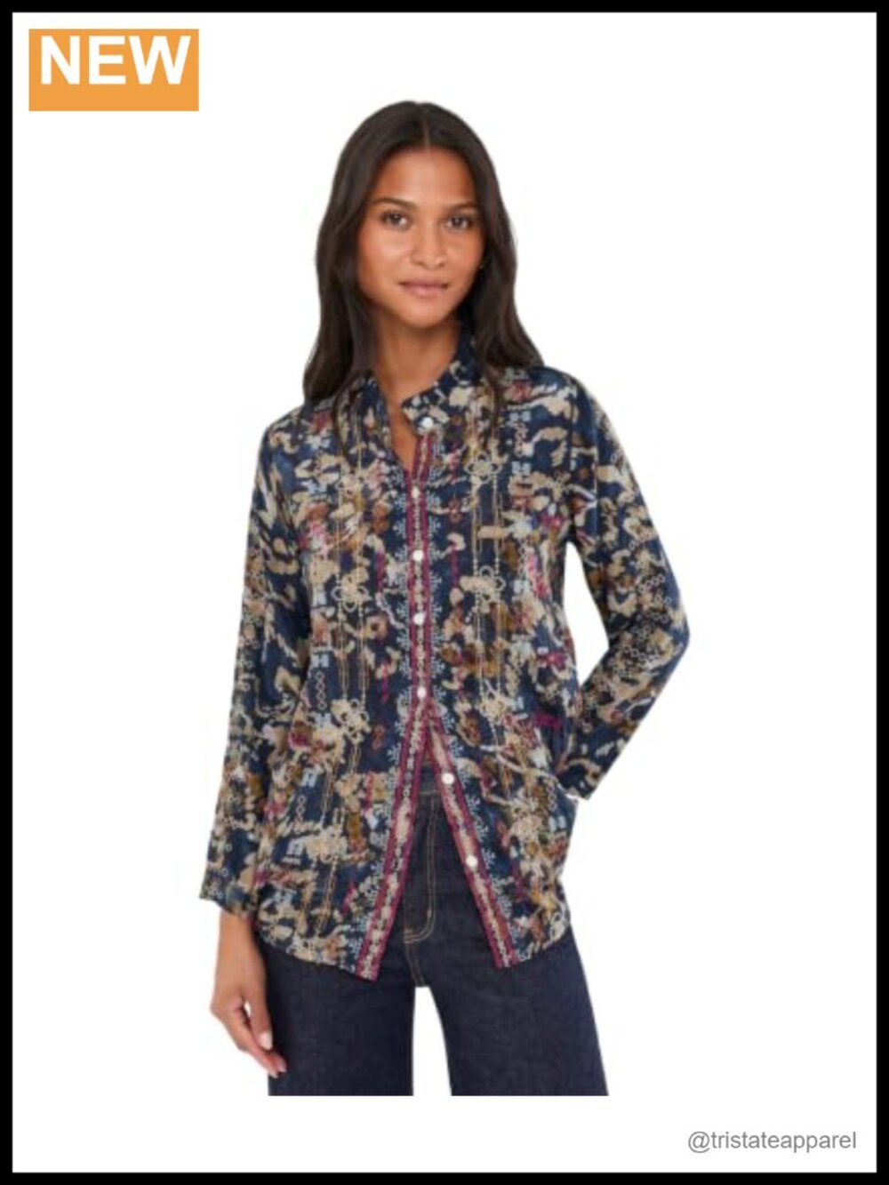 Karyn Seo Linna Blouse - Women's Cupra Rayon Long Sleeve High Neck Top